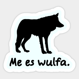 I'm A Wolf (Lingwa de Planeta) Sticker